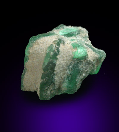 Beryl var. Trapiche Emerald from Chivor, Guavi-Guateque Mining District, Boyac Department, Colombia