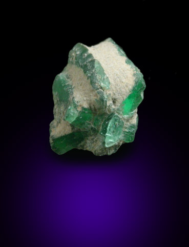 Beryl var. Trapiche Emerald from Chivor, Guavi-Guateque Mining District, Boyac Department, Colombia