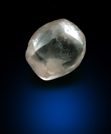 Diamond (0.48 carat brownish-gray tetrahexahedral crystal) from Northern Cape Province, South Africa