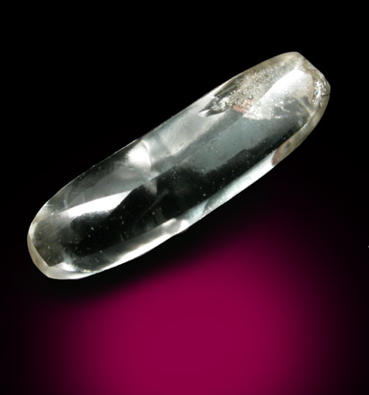 Diamond (0.68 carat pale brown elongated bent crystal) from Northern Cape Province, South Africa
