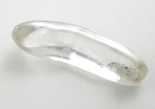 Diamond (0.68 carat pale brown elongated bent crystal) from Northern Cape Province, South Africa