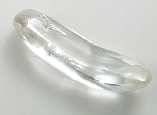 Diamond (0.68 carat pale brown elongated bent crystal) from Northern Cape Province, South Africa