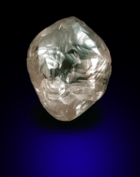 Diamond (0.89 carat pink-brown complex crystal) from Orapa Mine, south of the Makgadikgadi Pans, Botswana