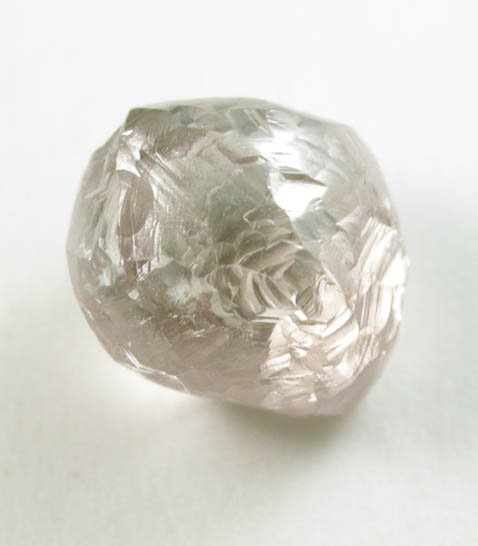 Diamond (0.89 carat pink-brown complex crystal) from Orapa Mine, south of the Makgadikgadi Pans, Botswana