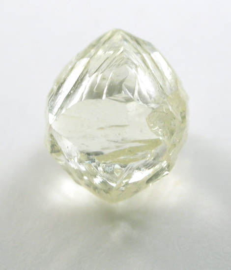 Diamond (0.59 carat yellow octahedral crystal) from Damtshaa Mine, near Orapa, Botswana