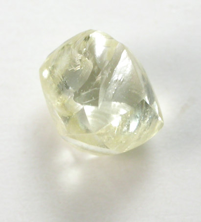 Diamond (0.44 carat yellow dodecahedral crystal) from Damtshaa Mine, near Orapa, Botswana