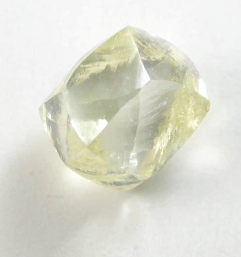 Diamond (0.59 carat yellow dodecahedral crystal) from Damtshaa Mine, near Orapa, Botswana
