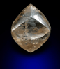 Diamond (1.79 carat brownish-gray octahedral crystal) from Vaal River Mining District, Northern Cape Province, South Africa