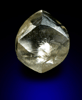 Diamond (1.29 carat yellow-gray dodecahedral crystal) from Orapa Mine, south of the Makgadikgadi Pans, Botswana