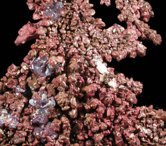 Copper with Cuprite from Ray Mine, Mineral Creek District, Pinal County, Arizona