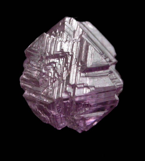 Diamond (0.78 ct. fancy intense-purple octahedral crystal) from Mirny, Republic of Sakha, Siberia, Russia