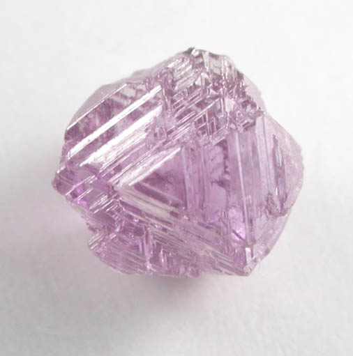 Diamond (0.78 ct. fancy intense-purple octahedral crystal) from Mirny, Republic of Sakha, Siberia, Russia