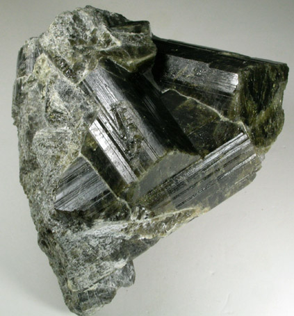Vesuvianite from Goodall Farm Quarry, Sanford, York County, Maine