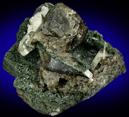 Vesuvianite, Meionite, Diopside, Titanite from Goodall Farm Quarry, 600 meter Prospect, Sanford, York County, Maine