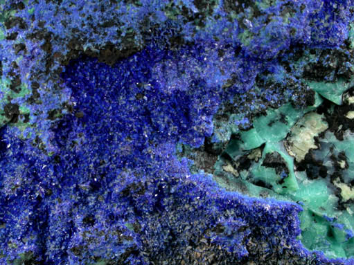 Azurite with Chrysocolla from Morenci Mine, Clifton District, Greenlee County, Arizona