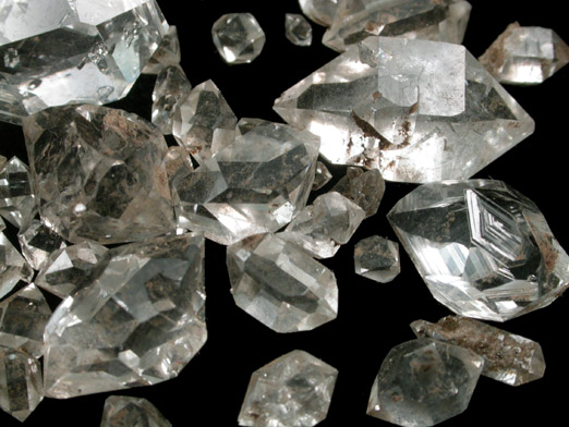 Quartz var. Herkimer Diamonds from Hickory Hill Diamond Mine, Fonda, Montgomery County, New York