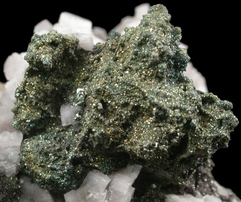 Pyrite and Dolomite from Eastern Rock Products Quarry (Benchmark Quarry), St. Johnsville, Montgomery County, New York