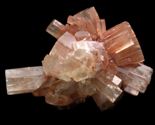 Aragonite (pseudohexagonal crystals) from Tazouta, Sefrou Province, Fs-Boulemane, Morocco
