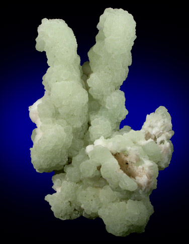 Prehnite on Thomsonite pseudomorphs after Laumontite from Upper New Street Quarry, Paterson, Passaic County, New Jersey