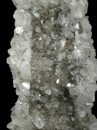 Heulandite-Ca, Quartz, Calcite from Prospect Park Quarry, Prospect Park, Passaic County, New Jersey