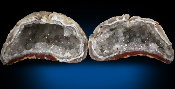 Quartz Geode (matched halves) from Rio Grande do Sul, Brazil