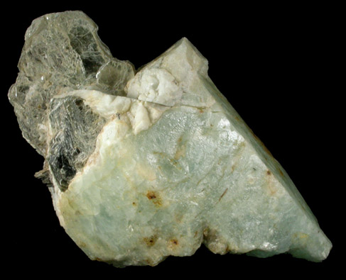 Beryl with Muscovite from Strickland Quarry, Collins Hill, Portland, Middlesex County, Connecticut