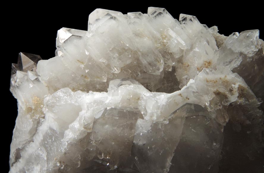 Quartz var. Smoky Quartz (parallel growth) from Mount Marie Quarry, 7.5 km southeast of Paris Hill, Oxford County, Maine