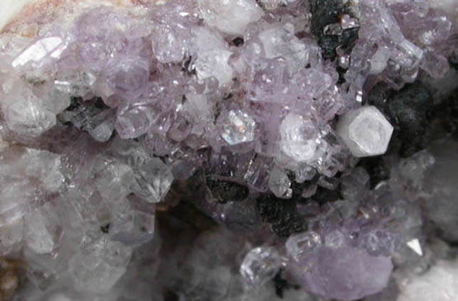 Fluorapatite and Quartz on Albite from Mount Marie Quarry, 7.5 km southeast of Paris Hill, Oxford County, Maine
