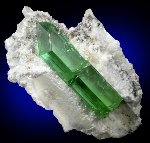 Elbaite Tourmaline in Albite from Mount Marie Quarry, 7.5 km southeast of Paris Hill, Oxford County, Maine