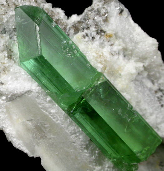 Elbaite Tourmaline in Albite from Mount Marie Quarry, 7.5 km southeast of Paris Hill, Oxford County, Maine