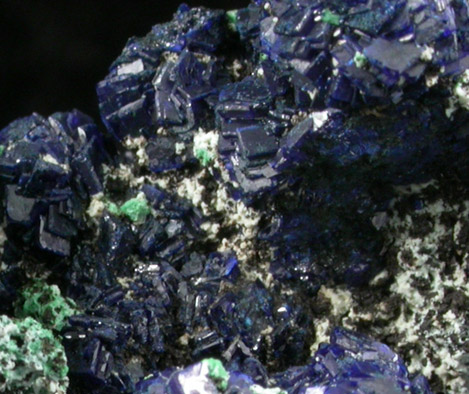 Azurite with Malachite from Morenci Mine, Clifton District, Greenlee County, Arizona