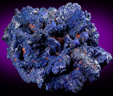 Azurite from Morenci Mine, Northwest Extension, Clifton District, Greenlee County, Arizona