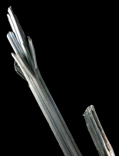 Stibnite from Xikuangshan, 12 km northeast of Lengshuijiang, Hunan Province, China