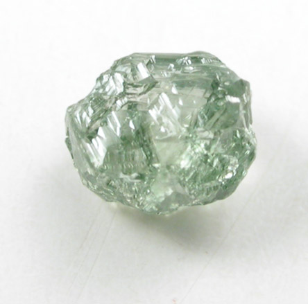 Diamond (0.25 carat green macle, twinned crystal) from Guaniamo, Bolivar Province, Venezuela