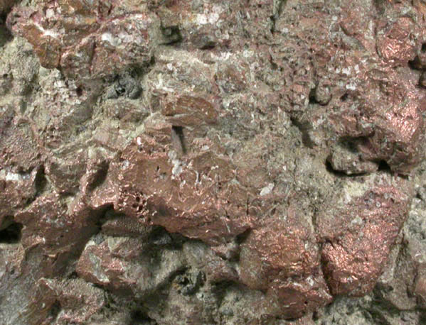 Copper (crystallized native copper) from Chimney Rock Quarry, Bound Brook, Somerset County, New Jersey