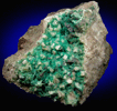 Chrysocolla on Calcite with Chalcocite from Chimney Rock Quarry, Bound Brook, Somerset County, New Jersey