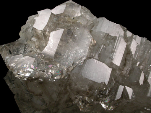 Quartz var. Smoky Quartz (parallel growth) from Tamminen Quarry, Greenwood, Oxford County, Maine