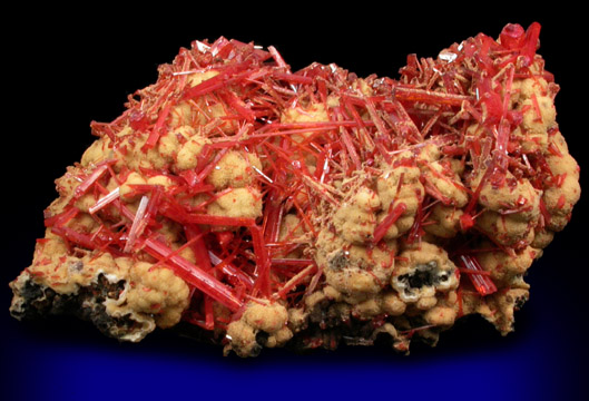 Crocoite with Gibbsite from Dundas, Tasmania, Australia