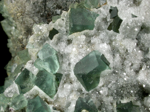 Fluorite and Quartz from Rogerley Mine, County Durham, England