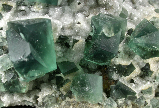 Fluorite and Quartz from Rogerley Mine, County Durham, England