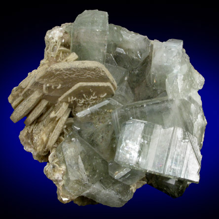 Fluorapatite and Siderite from Panasqueira Mine, Barroca Grande, 21 km. west of Fundao, Castelo Branco, Portugal