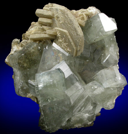 Fluorapatite and Siderite from Panasqueira Mine, Barroca Grande, 21 km. west of Fundao, Castelo Branco, Portugal