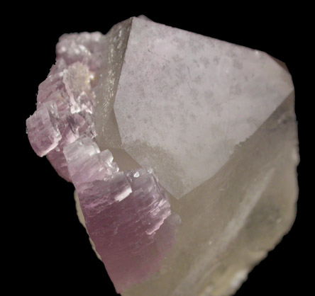 Quartz with Lepidolite from Himalaya Mine, Mesa Grande District, San Diego County, California