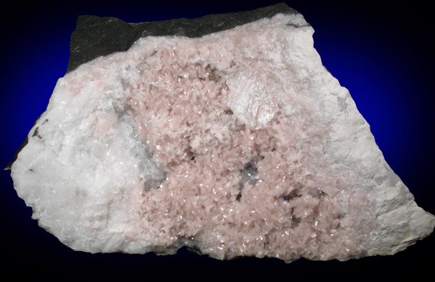 Dolomite on Calcite with Fluorite from Milestone Material Quarry, Oak Hall, Centre County, Pennsylvania