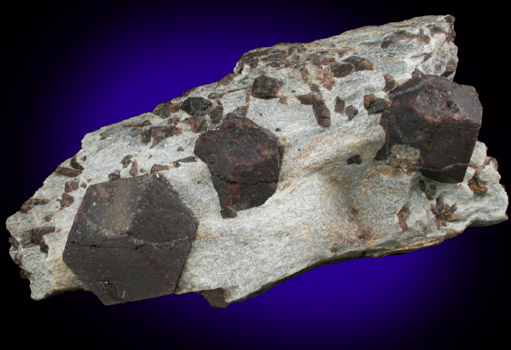 Almandine Garnet with Staurolite from Green's Farm, 750 m. ESE of Roxbury Falls, Roxbury, New Haven County, Connecticut