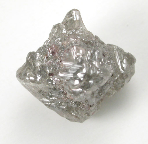 Diamond (5.29 carat gray complex crystal) from Bakwanga Mine, Mbuji-Mayi (Miba), Democratic Republic of the Congo