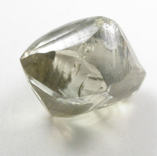 Diamond (1.50 carat yellow-gray octahedral crystal) from Northern Cape Province, South Africa