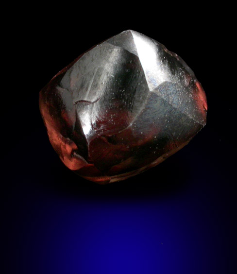Diamond (2.94 carat brown asymmetric crystal) from Northern Cape Province, South Africa