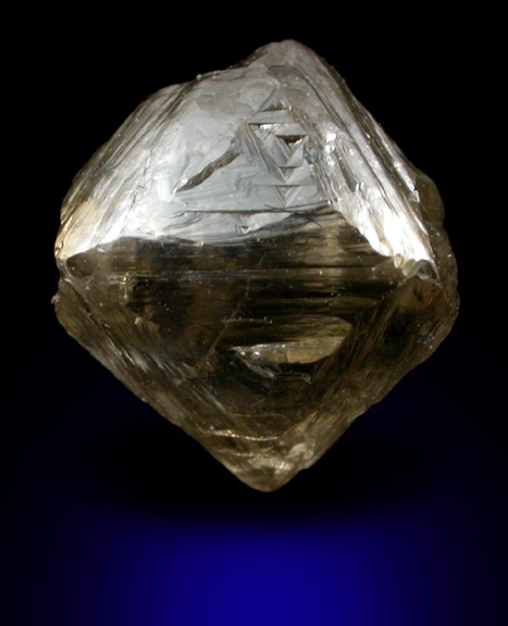 Diamond (3.57 carat gray octahedral crystal) from Northern Cape Province, South Africa