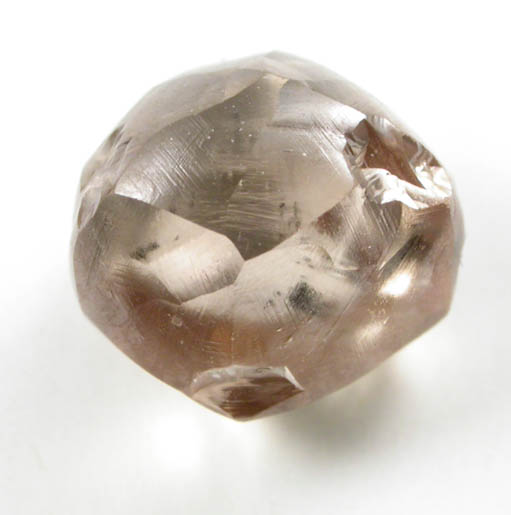 Diamond (3.15 carat pale brown octahedral crystal) from Northern Cape Province, South Africa